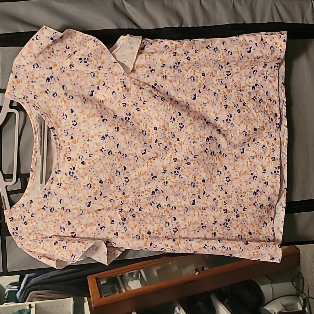 Pink top with tiny flowers